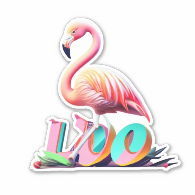 Flamingo Transform Your Space with Stickers (Front)