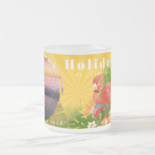 Flamingo Travel Memories Photo Mustard Mug