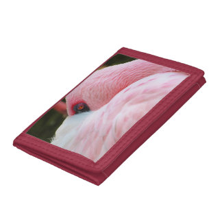 Flamingo tri-fold wallet