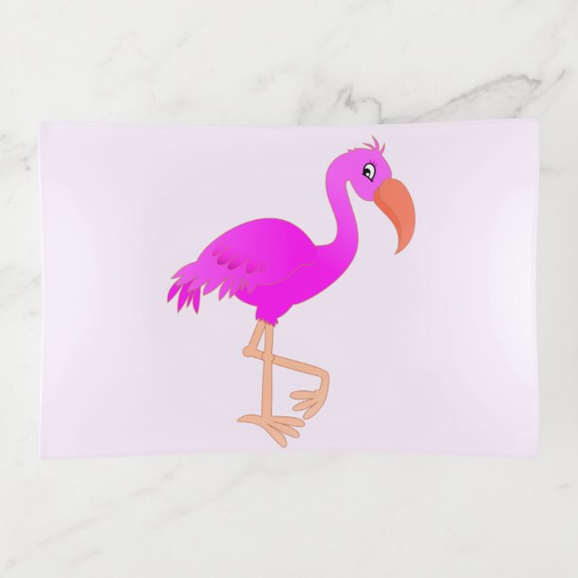 Flamingo Trinket Tray (Front)