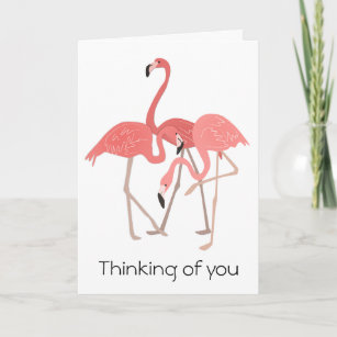 Flamingo Trio Thinking of You Card