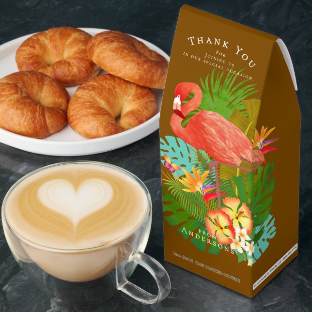 Flamingo Tropical Brown Thank You  Roasted Coffee (Breakfast)
