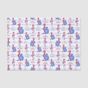 Flamingo Tropical Christmas Tissue Paper