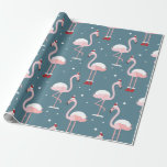 Flamingo Tropical Christmas Wrapping Paper<br><div class="desc">Flamingo Tropical Christmas Wrapping Paper</div>