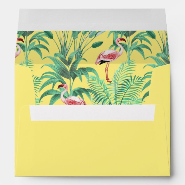 Flamingo Tropical Forest Envelope (Back (Bottom))