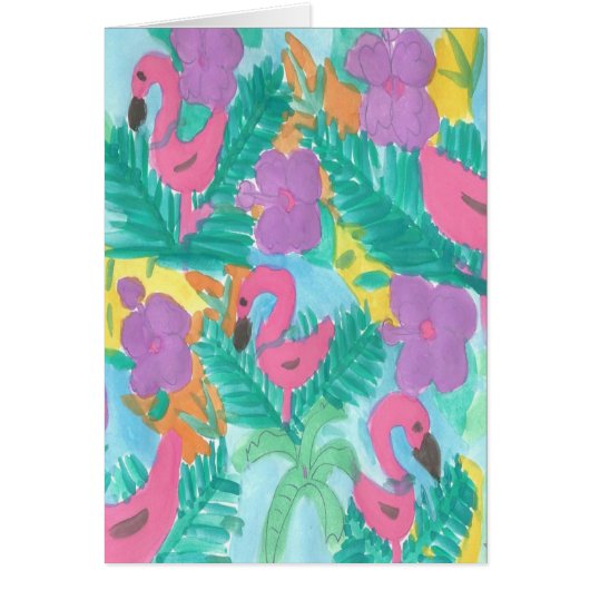 Flamingo Tropical Jungle Print (Front)
