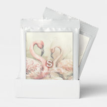Flamingo Tropical Monogram Bridal Shower Wedding