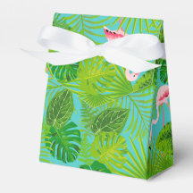 Flamingo tropical palm Gift Box