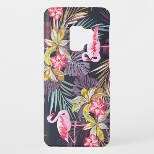 Flamingo Tropical Summer Seamless Pattern Case_Mate Samsung Galaxy S9 Case