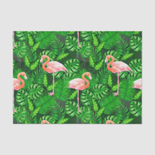 Flamingo tropical watercolor tissue paper