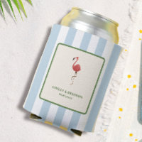 Flamingo Tropics Beach Coastal Retro Wedding