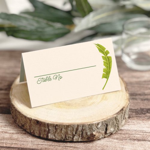 Flamingo Tropics Coastal Seaside Wedding Place Card