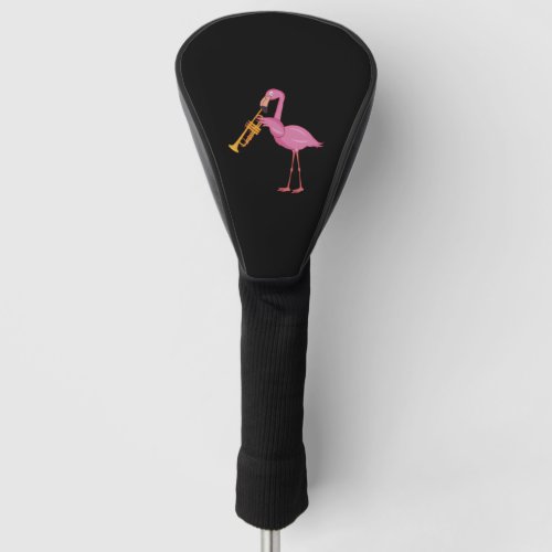 Flamingo trumpet wind instrument gift jazz golf head cover