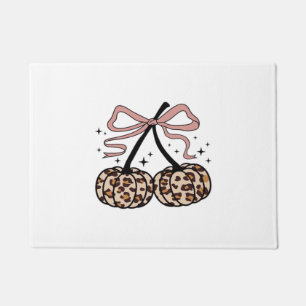Flamingo Turkey Cute Flamingo Turkey Fall Leaf Tha Doormat
