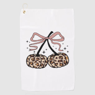 Flamingo Turkey Cute Flamingo Turkey Fall Leaf Tha Golf Towel