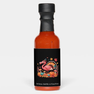 Flamingo Turkey Cute Flamingo Turkey Fall Leaf Tha Hot Sauces