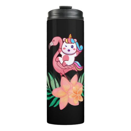 Flamingo Unicorn  Thermal Tumbler