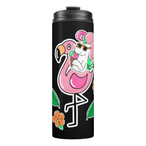 Flamingo Unicorn   Thermal Tumbler