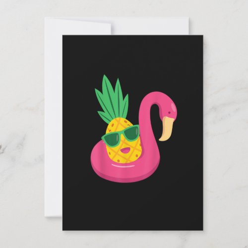 Flamingo Upside Down Pineapple Swinger  Men  Wome Invitation