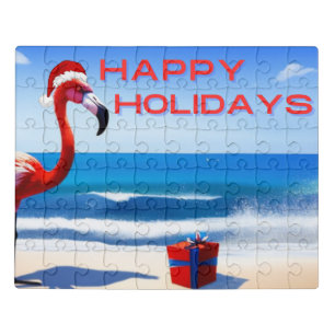 Flamingo Vacation Jigsaw Puzzle