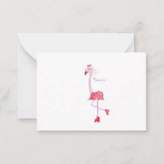 Flamingo Valentine Card