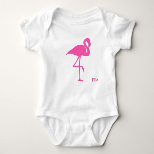 Flamingo Vest Baby Bodysuit