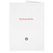Flamingo Vintage Card, edit text Cards (Back)