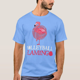 Flamingo Volleyball Gift for Ball lover Girls T-Shirt
