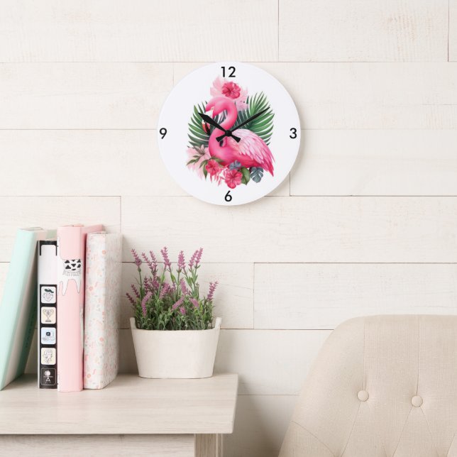 Flamingo Wall Clock (Reading Room)