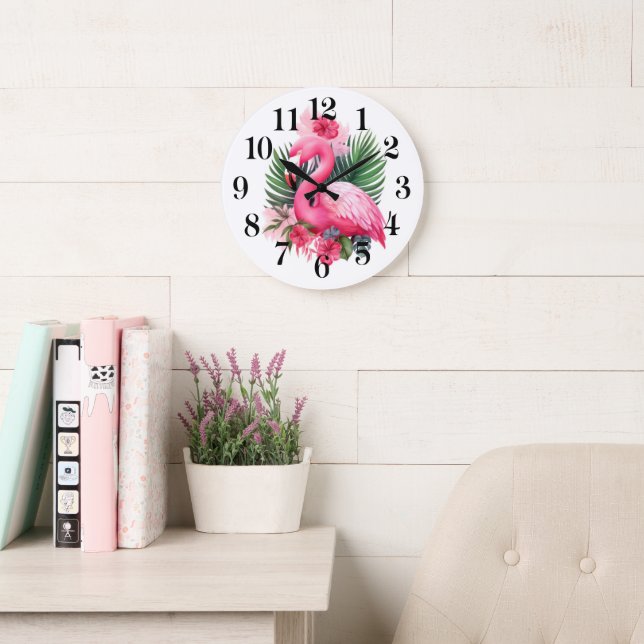 Flamingo Wall Clock (Reading Room)