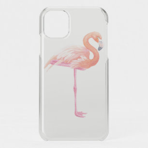 Flamingo watercolor iPhone 11 case