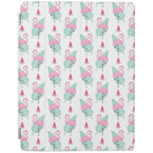 Flamingo & Watermelon Pastel Pattern iPad Smart Cover