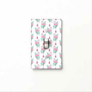 Flamingo & Watermelon Pastel Pattern Light Switch Cover
