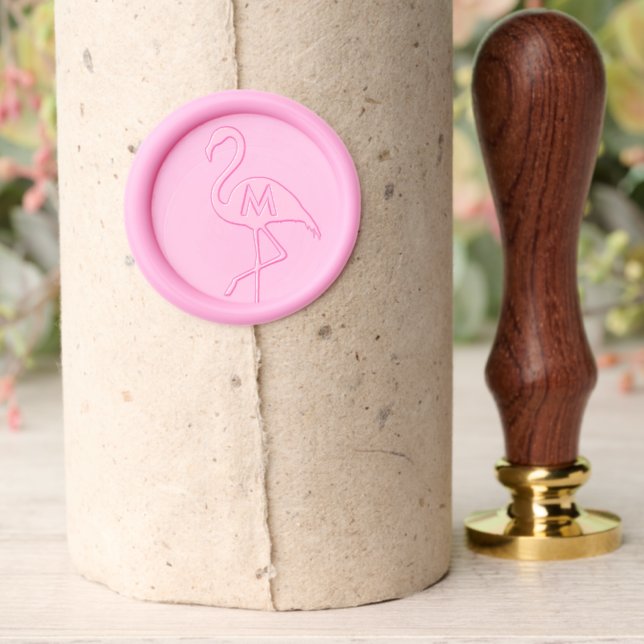 Flamingo Wax Seal Stamp (Insitu (Parchment))