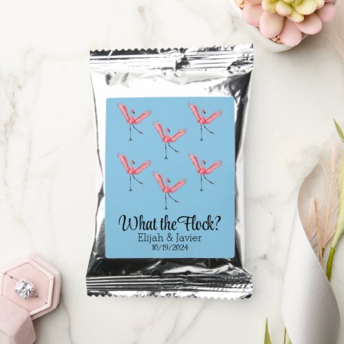 Flamingo What the Flock Destination Wedding Coffee Drink Mix