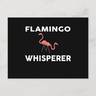 Flamingo Whisperer Novelty Flamingos Invitation Postcard