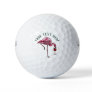 Flamingo Wine Drinker Novelty Gifts Custom Golf Balls