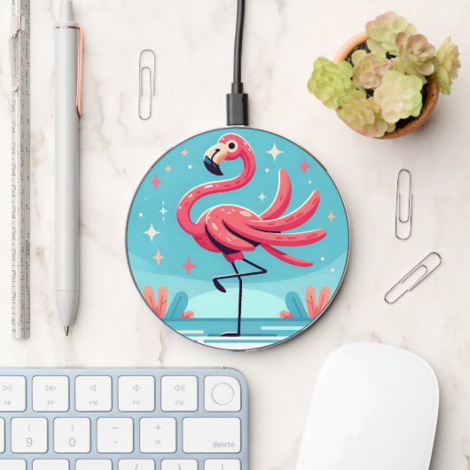 Flamingo wireless charger (Desk)