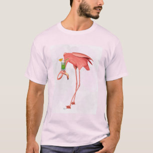Flamingo with a Cocktail T-Shirt