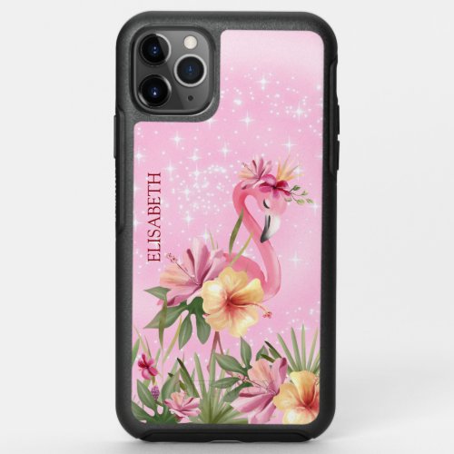 Flamingo With Crown OtterBox iPhone Case