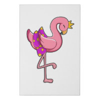 Flamingo with Crown & Skirt
