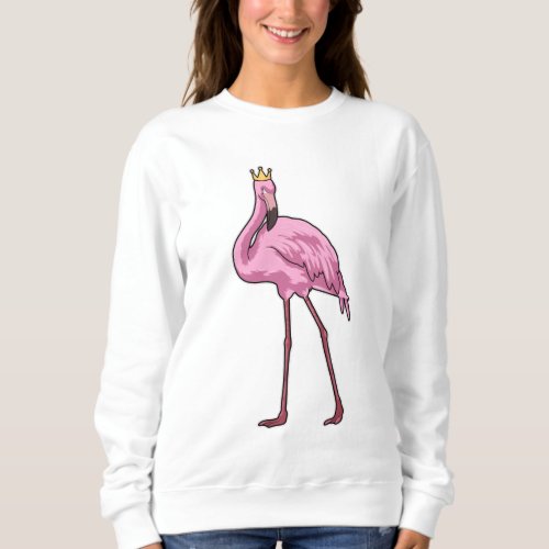 Flamingo with Crown Sweatshirt