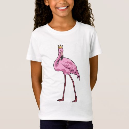 Flamingo with Crown T_Shirt