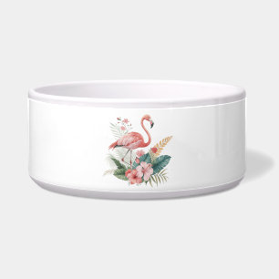 Flamingo With Flowers Bowl