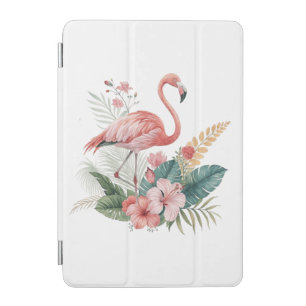 Flamingo With Flowers iPad Mini Cover