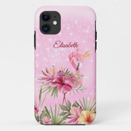 Flamingo With Golden Crown  Case_Mate iPhone Case