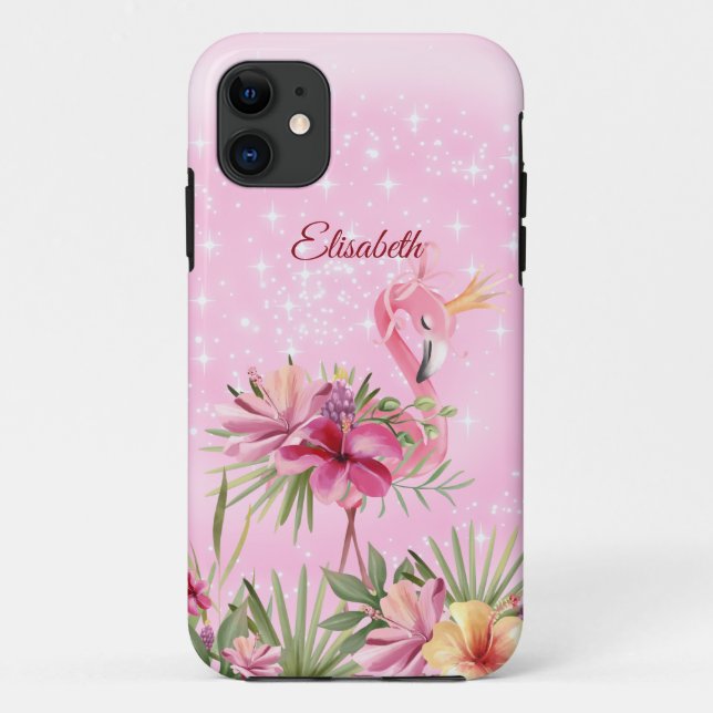 Flamingo With Golden Crown  Case-Mate iPhone Case (Back)