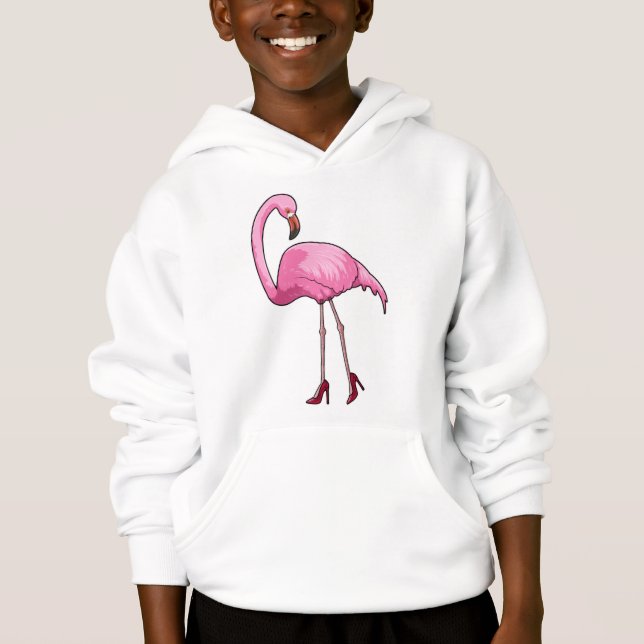 Flamingo with High heels Hoodie (Front)