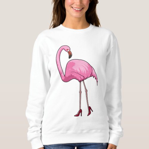 Flamingo with High heels Sweatshirt