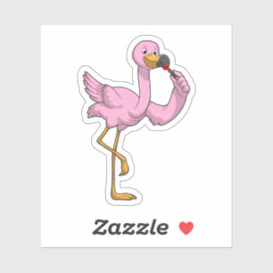 Flamingo with Lipstick Sticker